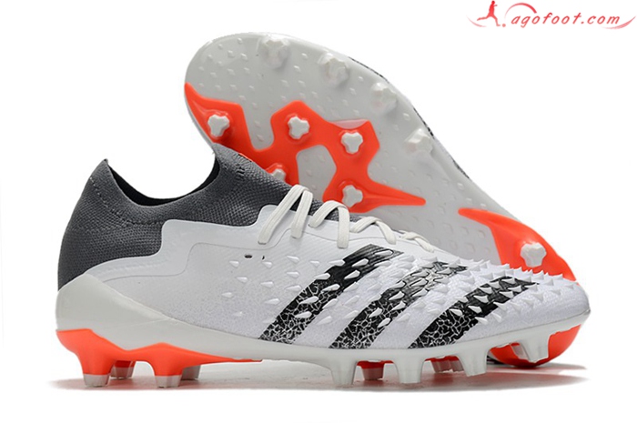 Adidas Chaussures de Foot Predator Freak .1 Low FG Blanc