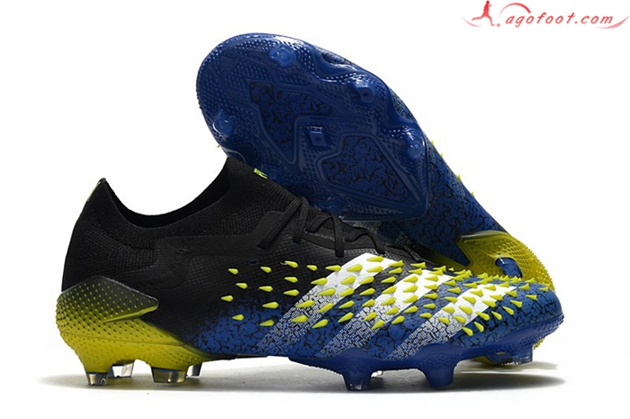 Adidas Chaussures de Foot Predator Freak .1 Low FG Bleu/Noir