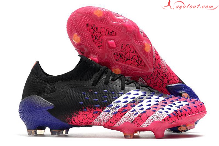 Adidas Chaussures de Foot Predator Freak .1 Low FG Rose/Noir