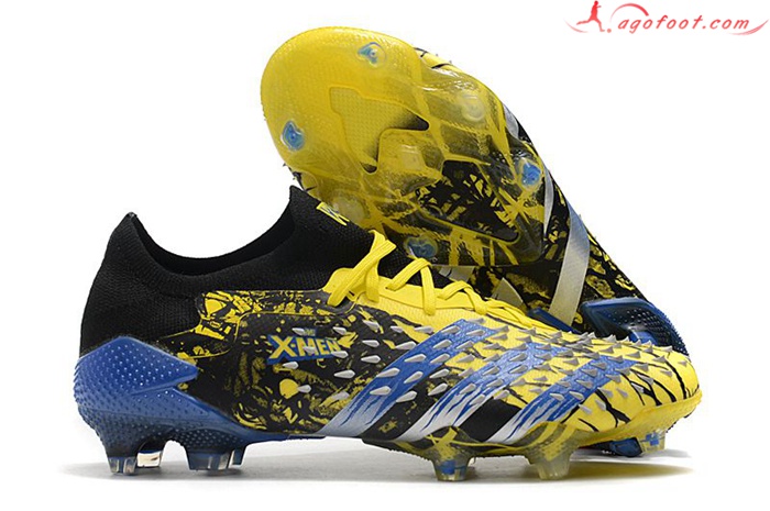 Adidas Chaussures de Foot Predator Freak .1 Low FG Jaune/Noir