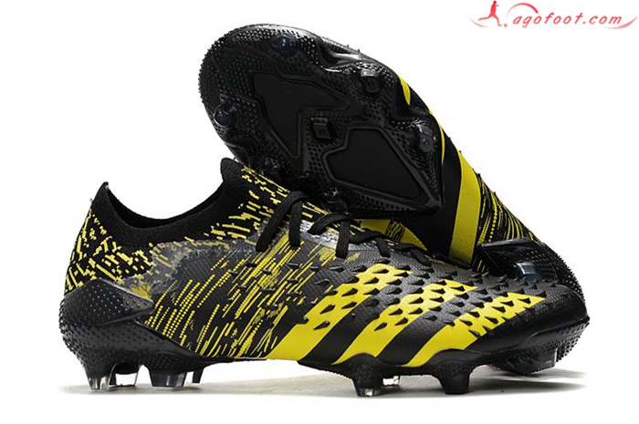 Adidas Chaussures de Foot Predator Freak .1 Low FG Jaune/Noir