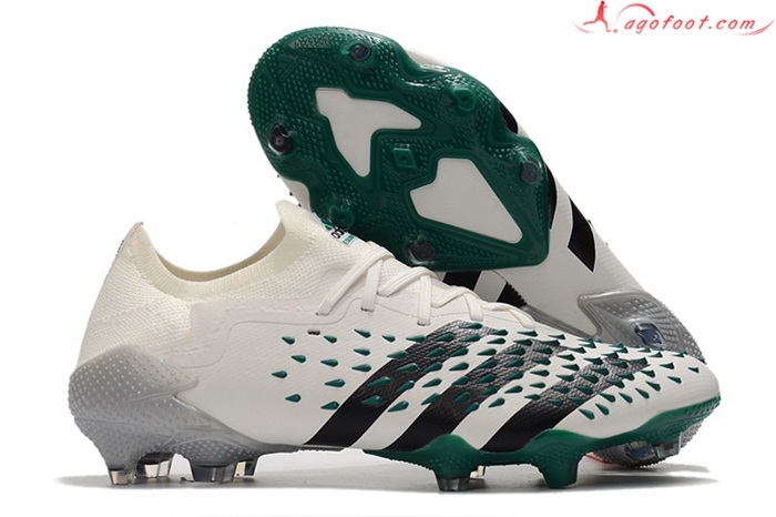 Adidas Chaussures de Foot Predator Freak .1 Low FG Blanc