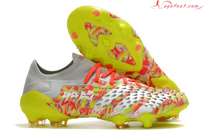 Adidas Chaussures de Foot Predator Freak .1 Low FG Orange/Jaune