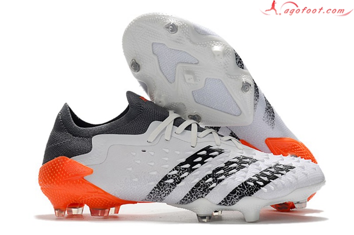 Adidas Chaussures de Foot Predator Freak .1 Low FG Blanc