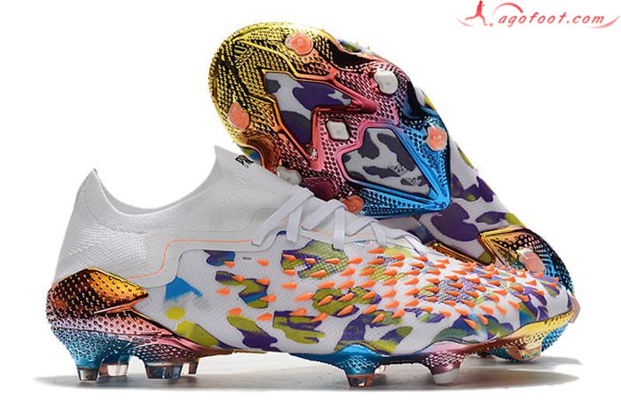 Adidas Chaussures de Foot Predator Freak .1 Low FG Blanc