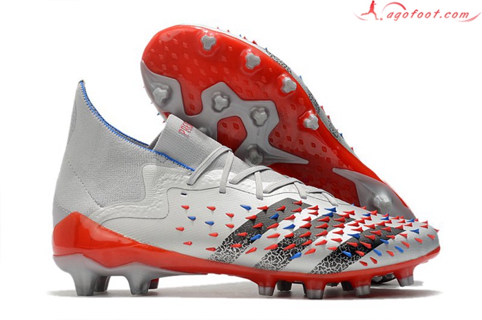 Adidas Chaussures de Foot Predator Freak.1 Ag Gris