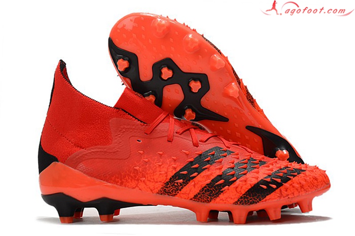 Adidas Chaussures de Foot Predator Freak.1 Ag Rouge