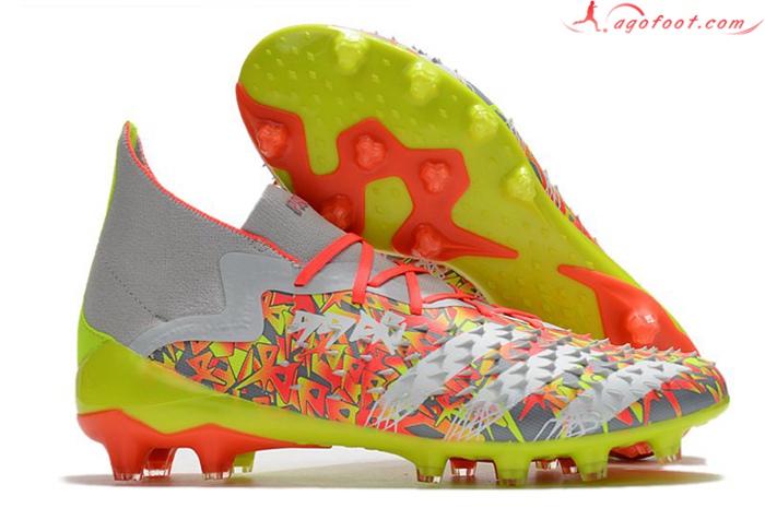 Adidas Chaussures de Foot Predator Freak.1 Ag Orange/Jaune