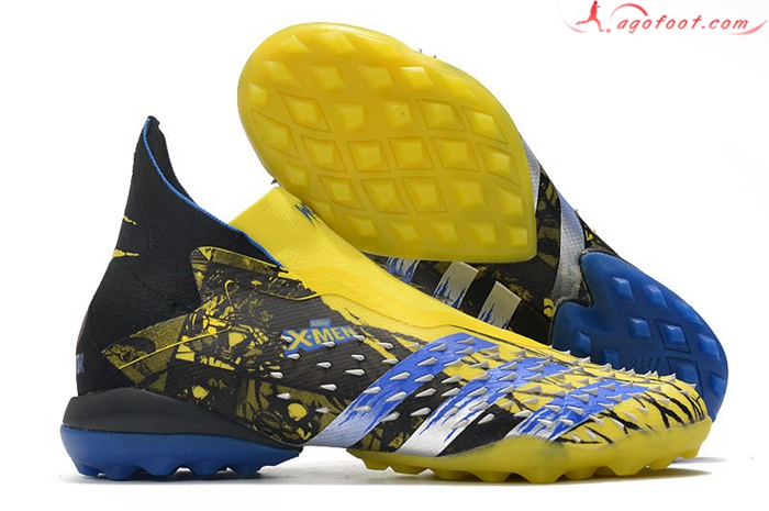 Adidas Chaussures de Foot Predator Freak + TF Jaune/Noir