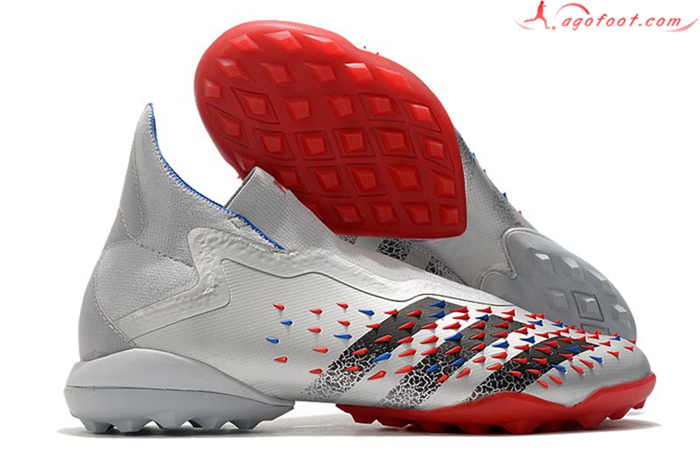Adidas Chaussures de Foot Predator Freak + TF Gris