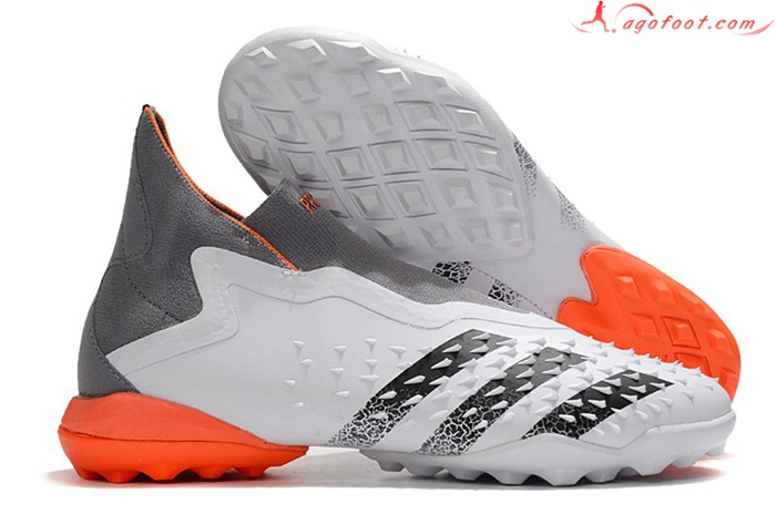 Adidas Chaussures de Foot Predator Freak + TF Blanc
