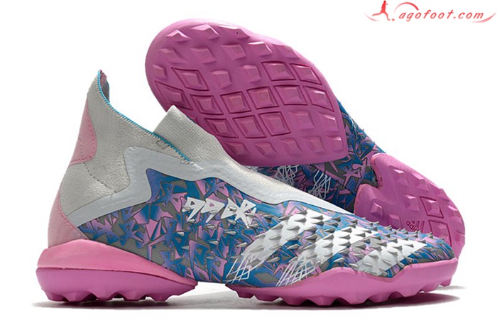 Adidas Chaussures de Foot Predator Freak + TF Pourpre/Bleu