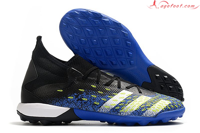 Adidas Chaussures de Foot Predator Freak .3 TF Noir/Bleu
