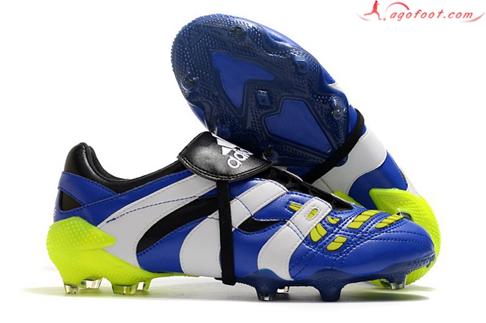 Adidas Chaussures de Foot Predator Accelerator FG Bleu/Blanc