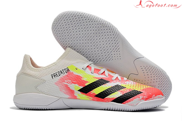 Adidas Chaussures de Foot Predator 20.3 L IC Blanc/Rose