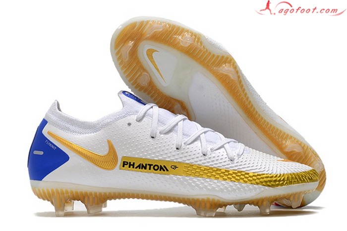 Nike Chaussures de Foot Phantom GT Elite FG Blanc