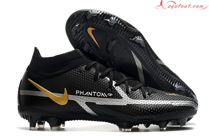 Nike Chaussures de Foot Phantom GT2 Dynamic Fit Elite FG Noir