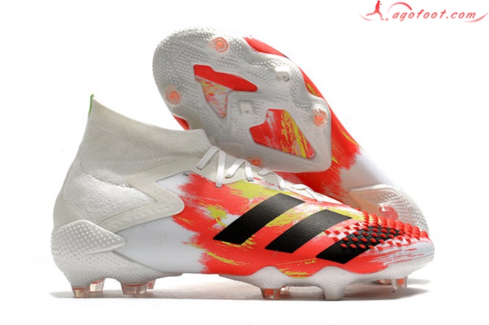 Adidas Chaussures de Foot Predator Mutator 20.1 FG Blanc/Orange