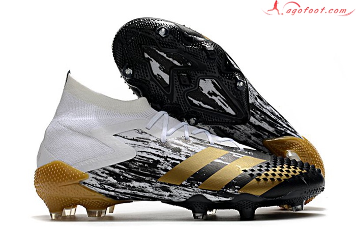 Adidas Chaussures de Foot Predator Mutator 20.1 FG Blanc/Noir