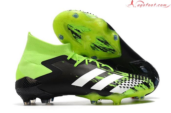 Adidas Chaussures de Foot Predator Mutator 20.1 FG Noir/Vert