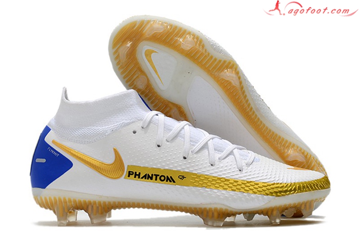Nike Chaussures de Foot Phantom GT Elite Dynamic Fit FG Blanc