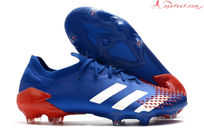Adidas Chaussures de Foot Predator Mutator 20.1 Low FG Bleu