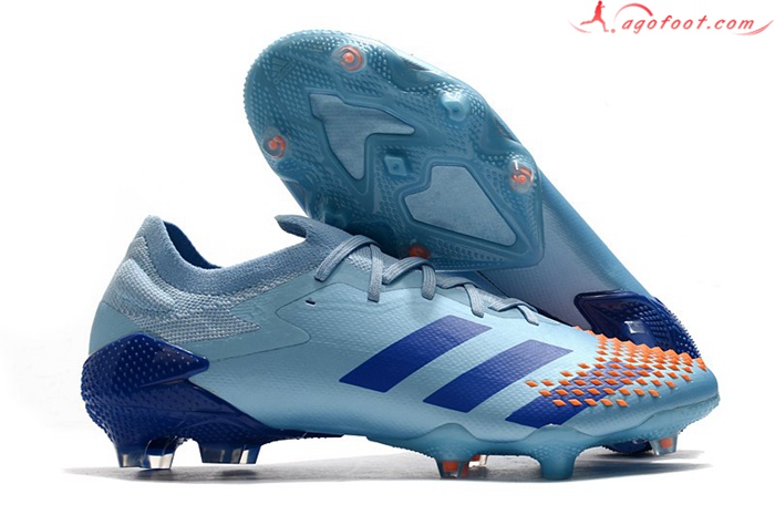Adidas Chaussures de Foot Predator Mutator 20.1 Low FG Bleu Clair