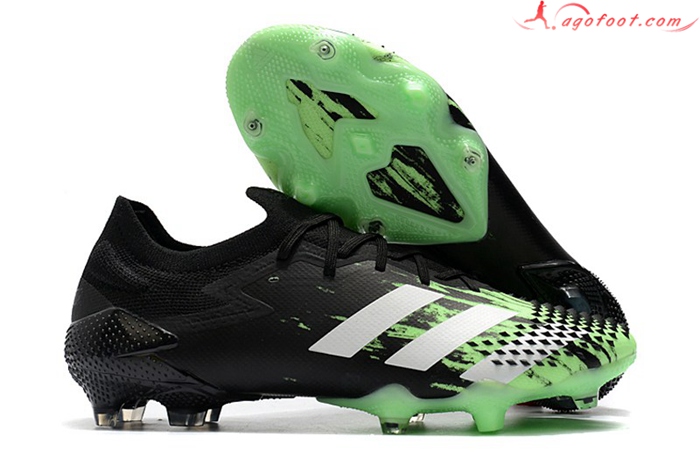 Adidas Chaussures de Foot Predator Mutator 20.1 Low FG Noir/Vert