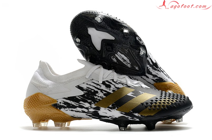 Adidas Chaussures de Foot Predator Mutator 20.1 Low FG Blanc/Noir