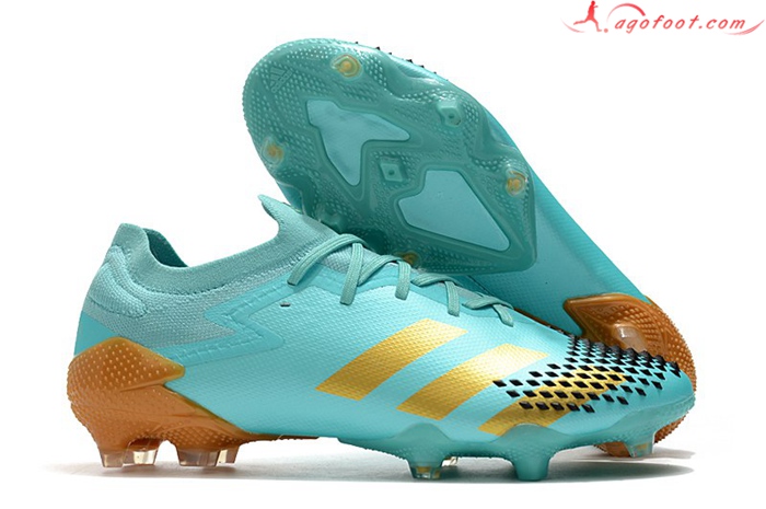 Adidas Chaussures de Foot Predator Mutator 20.1 Low FG Bleu Clair
