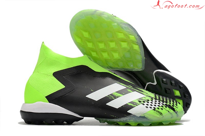Adidas Chaussures de Foot Preator Mutator 20+ TF Vert/Noir