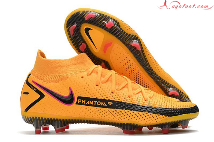 Nike Chaussures de Foot Phantom GT Elite Dynamic Fit FG Orange