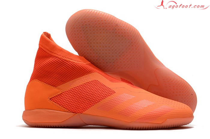 Adidas Chaussures de Foot PREDATOR 20.3 Laceless IN Orange