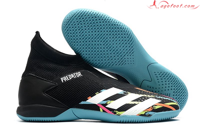 Adidas Chaussures de Foot PREDATOR 20.3 Laceless IN Noir