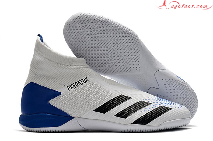Adidas Chaussures de Foot PREDATOR 20.3 Laceless IN Blanc