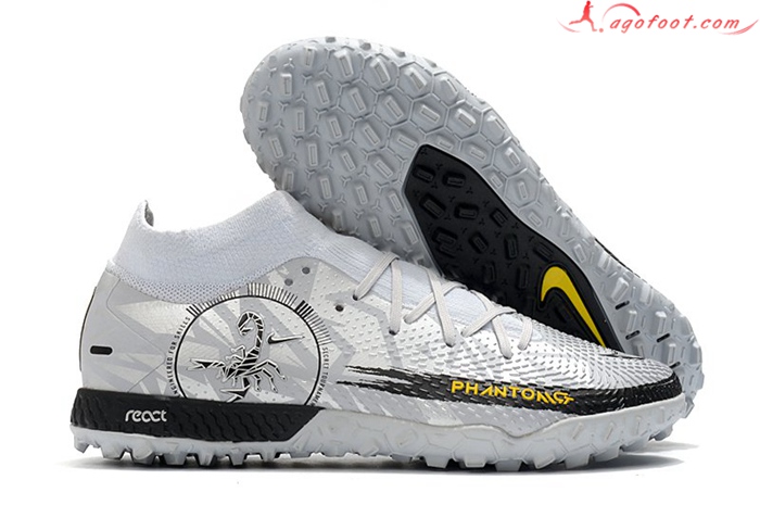 Nike Chaussures de Foot Phantom GT Pro TF Gris