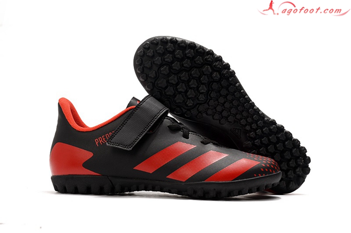 Adidas Chaussures de Foot Predator 20.4 TF Noir/Rouge