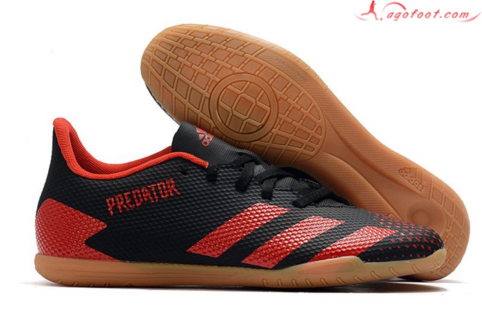 Adidas Chaussures de Foot Predator 20.4 IN Sale Noir/Rouge