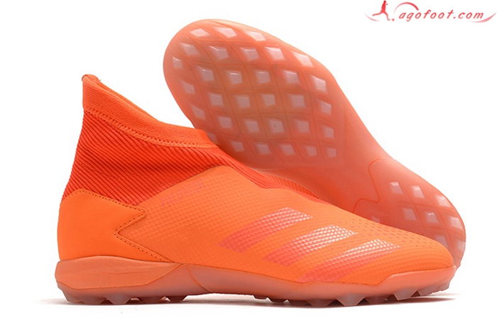 Adidas Chaussures de Foot Predator 20.3 Laceless TF Orange