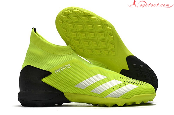 Adidas Chaussures de Foot Predator 20.3 Laceless TF Vert