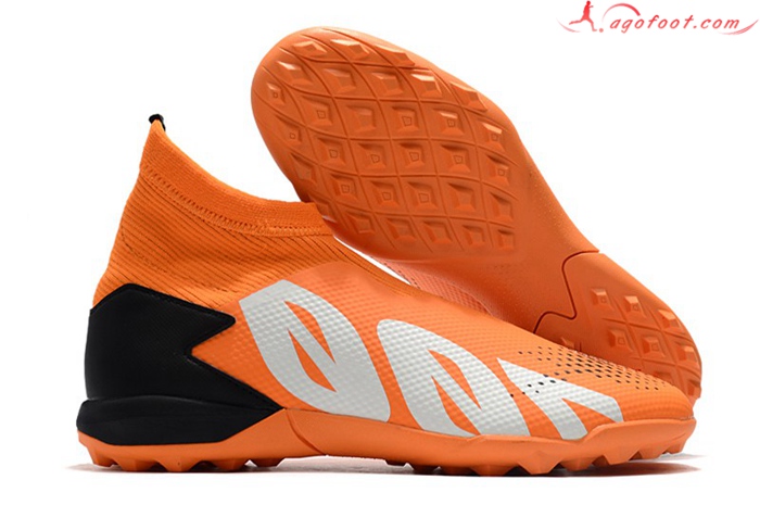 Adidas Chaussures de Foot Predator 20.3 Laceless TF Orange