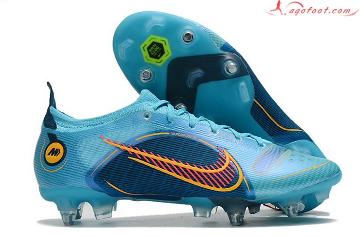 Nike Chaussures de Foot Mercurial Vapor XIV Elite SG Bleu