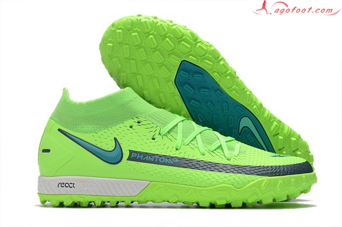 Nike Chaussures de Foot Phantom GT Pro TF Vert