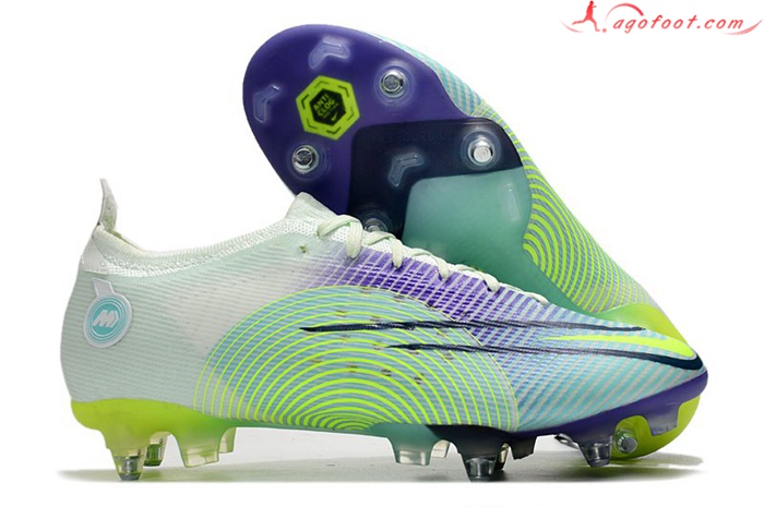 Nike Chaussures de Foot Mercurial Dream Speed Vapor 14 Elite SG Pourpre/Vert