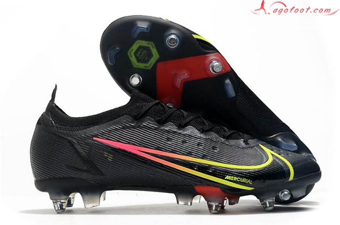 Nike Chaussures de Foot Mercurial Vapor XIV Elite SG PRO Anti Clog Noir