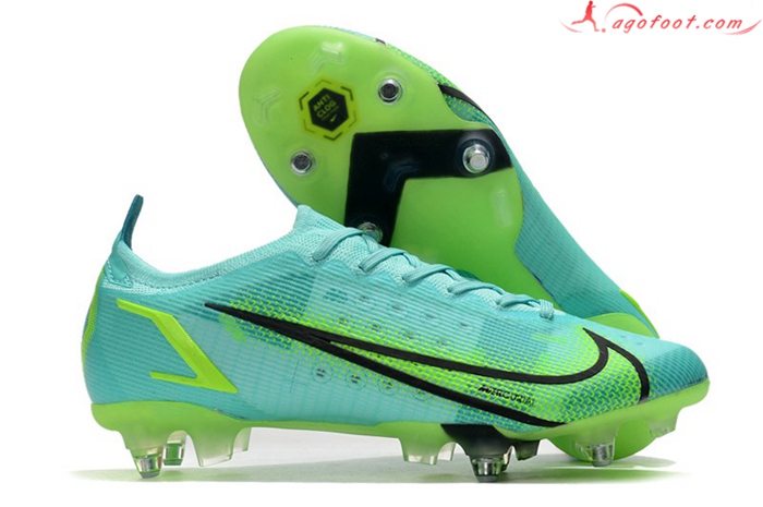 Nike Chaussures de Foot Mercurial Vapor XIV Elite SG PRO Anti Clog Vert
