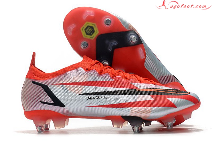 Nike Chaussures de Foot Mercurial Vapor XIV Elite SG PRO Anti Clog Rouge
