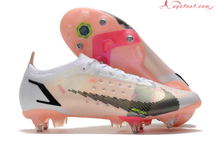 Nike Chaussures de Foot Mercurial Vapor XIV Elite SG PRO Anti Clog Rose