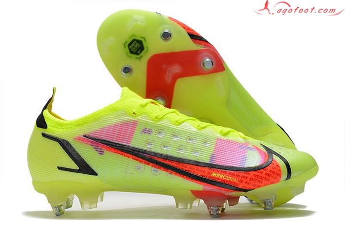Nike Chaussures de Foot Mercurial Vapor XIV Elite SG PRO Anti Clog Jaune