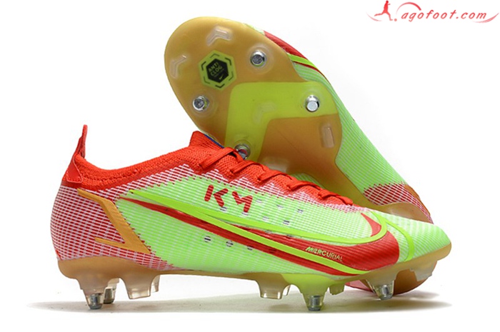 Nike Chaussures de Foot Mercurial Vapor XIV Elite SG PRO Anti Clog Vert